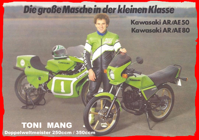 Kawasaki Prospekt aus den 80er Jahren